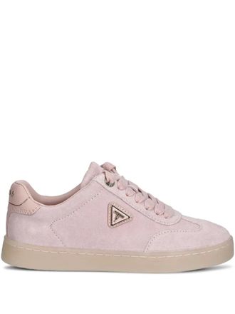 Guess Co Jazlie suede lace-up sneakers - women - Rubber/Leather/Fabric - 36 - Pink