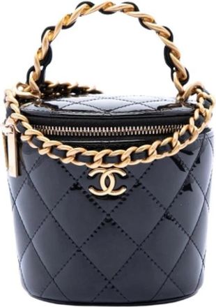 Chanel Pre-owned Afternoon Tea Vanity Case - Dames - Vintage Tas - Blauw - ONE Size - Leer - Vintage