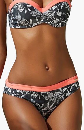 Lascana Womens Printed Classic Bikini Bottom in Black & White at Nordstrom, Size 0