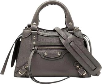 Balenciaga Pre-owned Handbags, female, Gray, Size: ONE SIZE Pre-owned Vintage Satchel
