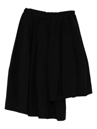 Comme Des Gar&ccedil;ons asymmetric skorts - women - Wool - S - Black