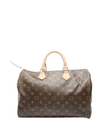 Louis Vuitton 2002 35 Speedy Monogram tote bag - Bruin