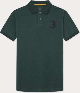 Hackett Heritage Number 3 Short Sleeve Polo Shirt Green