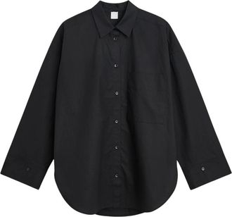 By Malene Birger Derris Shirt - Dames - Overhemden - Zwart - XL - Katoen - Overhemden