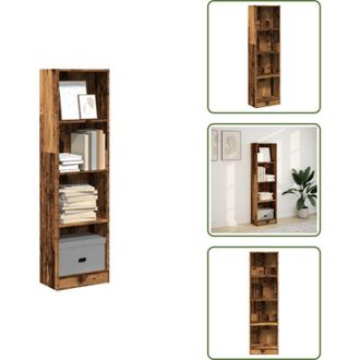 vidaXL The Living Store Libreria Legno Antico 40x24x143 cm in Truciolato - Libreria antica