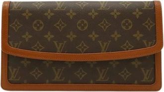 Louis Vuitton Pre-owned Clutches, female, Brown, Size: ONE SIZE Pre-owned Canvas Clutch