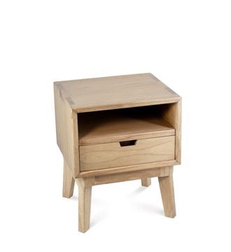 Moycor Mesita de madera beige anch. 45 cm