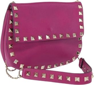Valentino Pre-owned Cross Body Bags, female, Pink, Size: ONE SIZE Pre-owned Leather Shoulder Bag