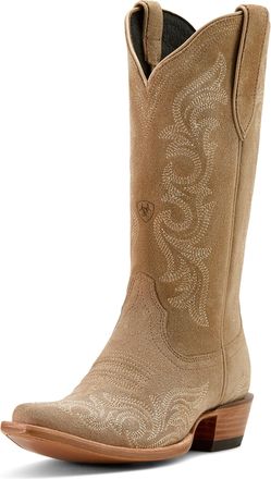 Ariat Womens Hazen X Toe Western Boots in Truly Taupe, B Medium Width, Size 6.5, by Ariat