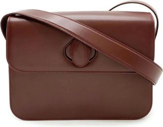 Cartier Pre-owned Cross Body Bags, female, Red, Size: ONE SIZE Pre-owned Leather Cross Body Bag