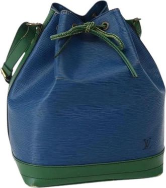 Louis Vuitton Pre-owned Bucket Bags, female, Blue, Size: ONE SIZE Pre-owned Leather louis-vuitton-bags