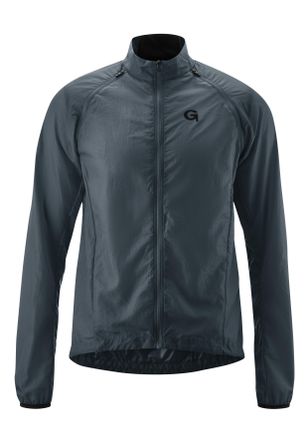 Gonso Fahrradjacke GONSO VATTARO, Herren, Gr. M, grau (anthrazit), 100% Polyester, Jacken Fahrradjacke, Extra leicht und 100% winddicht mit abzippbaren &Auml;rme