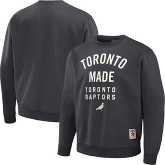 Staple Mens NBA x Staple Anthracite Toronto Raptors Plush Pullover Sweatshirt at Nordstrom, Size Xx-Large