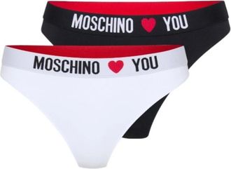 Moschino Brief Bi-Pack - Dames - Onderbroek - Veelkleurig - 2XL - Katoen - Ondergoed