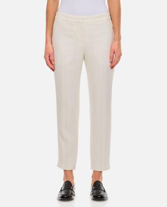 Alexander McQueen White CIGARETTE PANT