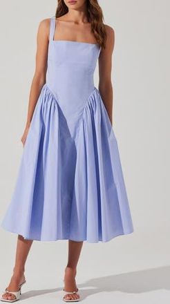 ASTR the Label Vinya Cotton Dress in Periwinkle Blue at Nordstrom Rack, Size X-Small