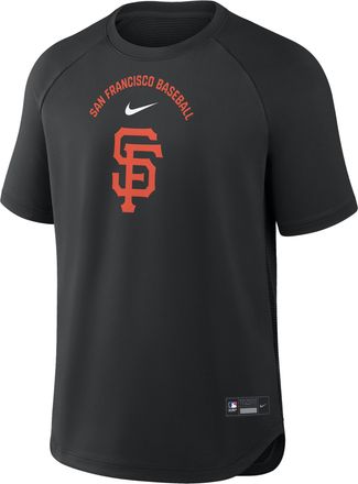Nike San Francisco Giants Authentic Collection Batting Practice Pregame Nike Mens Dri-FIT MLB Top in Black | 04HG912ZGIA-7DX