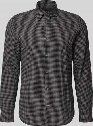 Marc O'Polo Shaped Fit Freizeithemd aus reiner Baumwolle in Black, Größe XXL