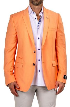 Maceoo Socrates Martyr005 Sport Coat in Orange at Nordstrom, Size 2