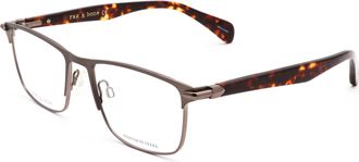 Rag & Bone Rag & Bone Mens Matte Grey 55mm Opticals