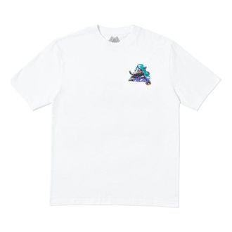 Palace Octo White Cartoon Printing Short Sleeve Unisex P18FW060