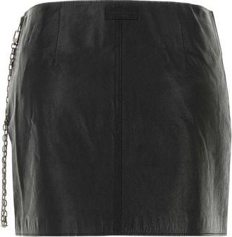 Alexander Wang Black Exterior: Leather Gonne Skirt