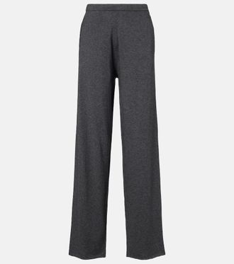 Extreme Cashmere N°353 Relax cotton-blend straight pants