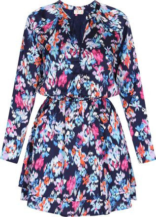Izia Jurk Dames Blauw Veelkleurig