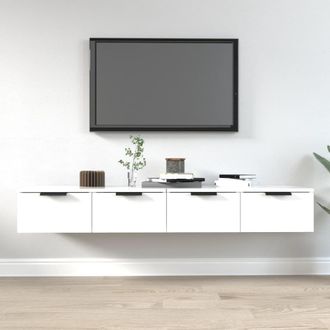Berkfield Home Wall Cabinets 2 pcs White 68x30x20 cm Engineered Wood | Size: 68 x 30 x 20 cm