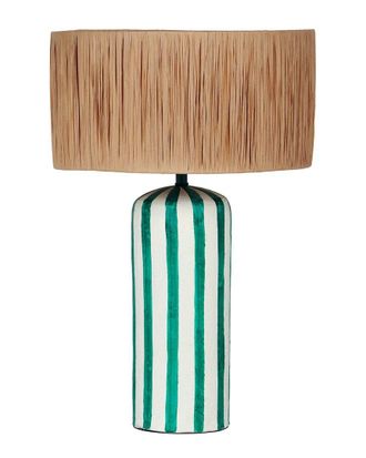 TOV Furniture Tov Furniture Ravello Striped Papier Mache Table Lamp