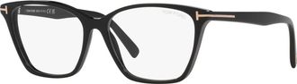 Tom Ford 56mm Cat Eye optical glasses in Black at Nordstrom