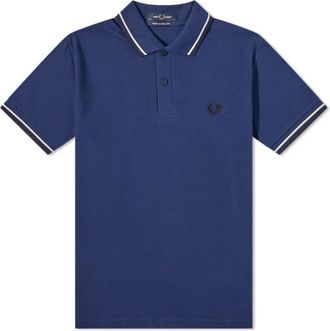Fred Perry Twin Tipped Polo - Heren - Polos - Blauw - 4XS - Katoen - Tops