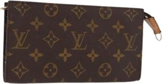 Louis Vuitton Pre-owned Clutches, female, Brown, Size: ONE SIZE Pre-owned Canvas Clutch