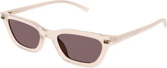 Gucci GG1944S005 Rectangle Full Rim Sunglasses - Pink