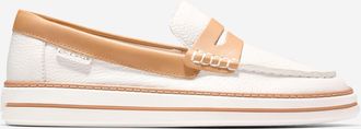Cole Haan Womens Pinch Long-Weekender Penny Loafers - Beige Size 6.5
