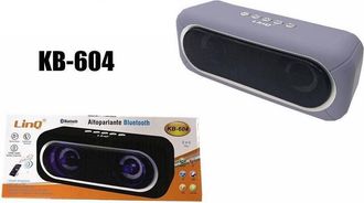 Trade Shop Trade Shop - Cassa Speaker Altoparlante Bluetooth Radio Fm Microsd Usb Aux Tf Luce Led Kb-604