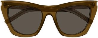 Saint Laurent Eyewear Occhiali da sole cat-eye - 034|Brown