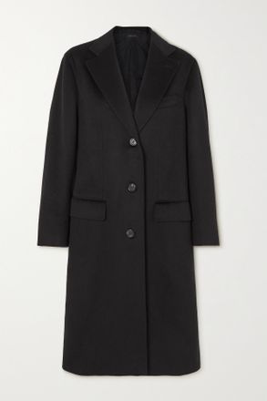 Brioni Cappotto In Misto Cashmere E Lana - Nero