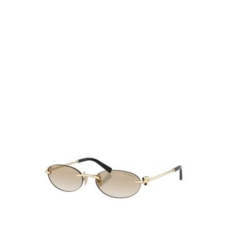 Tiffany & Co. Sunglasses, unisex, Yellow, Size: 56 MM Oval Sunglasses