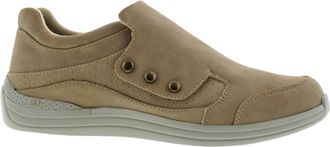 Drew Womens Boquet Monk Strap Shoe - Wide In Taupe Nubuck