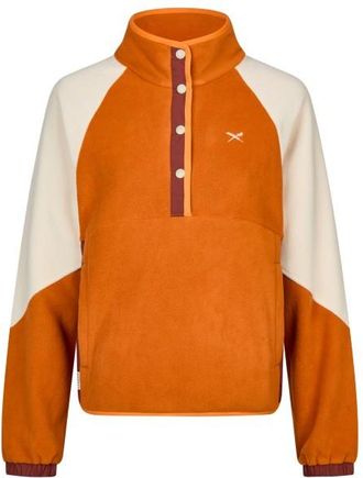 Iriedaily Holina Mix Troyer Fleecepullover f&uuml;r Damen | orange