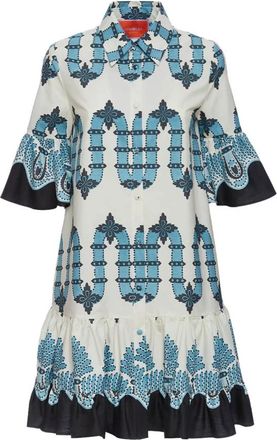 La DoubleJ Kleedjes - Dames - Shirt Kleedjes - Veelkleurig - XL - Katoen - Kleedjes