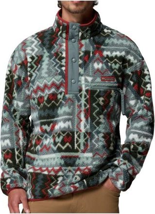 Columbia Helvetia II Printed Half Snap Fleece Fleecepullover f&uuml;r Herren | grau