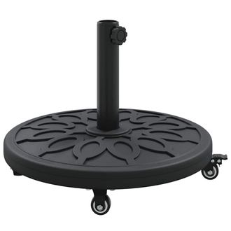 vidaXL Base Para Sombrilla Art Deco Negro &Oslash; 45 X 39,5 Cm Hierro Vidaxl