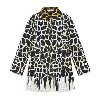 Maliparmi Single-Breasted Coats, female, Multicolor, L, Giraffe Coat