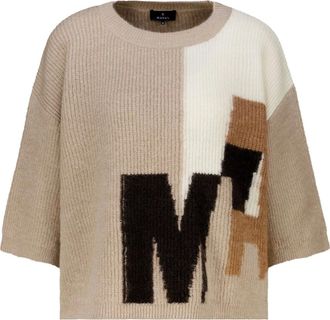 Monari Maglia Girocollo - - Knitwear - Donna - Marrone - 3XL
