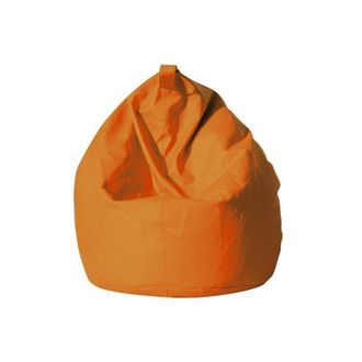 Talamo Italia Dmora Puf Elegante, Color Naranja, Medidas 80 X 120 X 80 Cm, Con Embalaje Reforzado