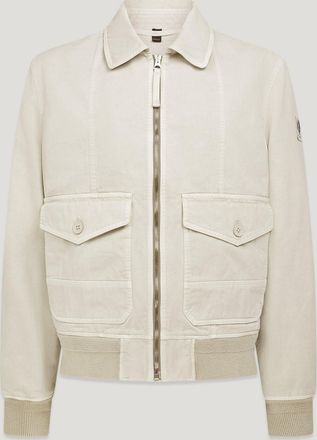 Belstaff Belstaff Chaqueta Chartsman para hombre Satén de algodón Beige piedra 2XL