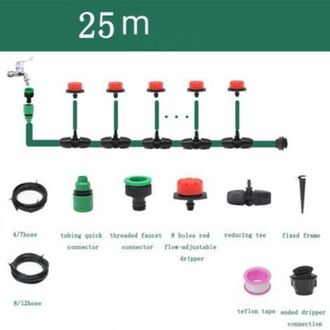 OEM Kit De Riego Por Goteo Autom&aacute;tico Para Armar Usted Mismo, Con Microaspersor Y Manguera De 25 M, Para Jard&iacute;n, Invernadero, Huerto Y C&eacute;sped