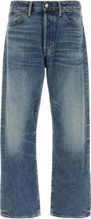Polo Ralph Lauren Jeans, Heren, Blauw, W32, Denim, Faded Straight-leg Jeans